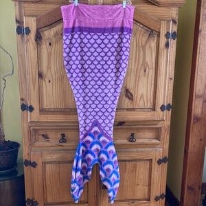 Comfy Tails pink purple blue mermaid couch blanket